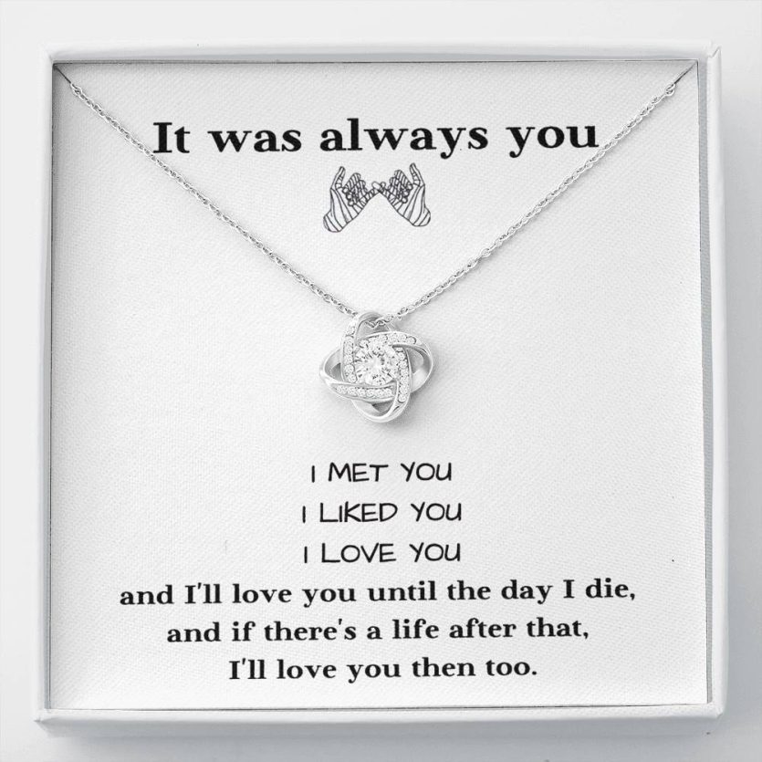 TO MY LOVE - Heart Melt Message | Love Knot Necklace💓 - Image 1
