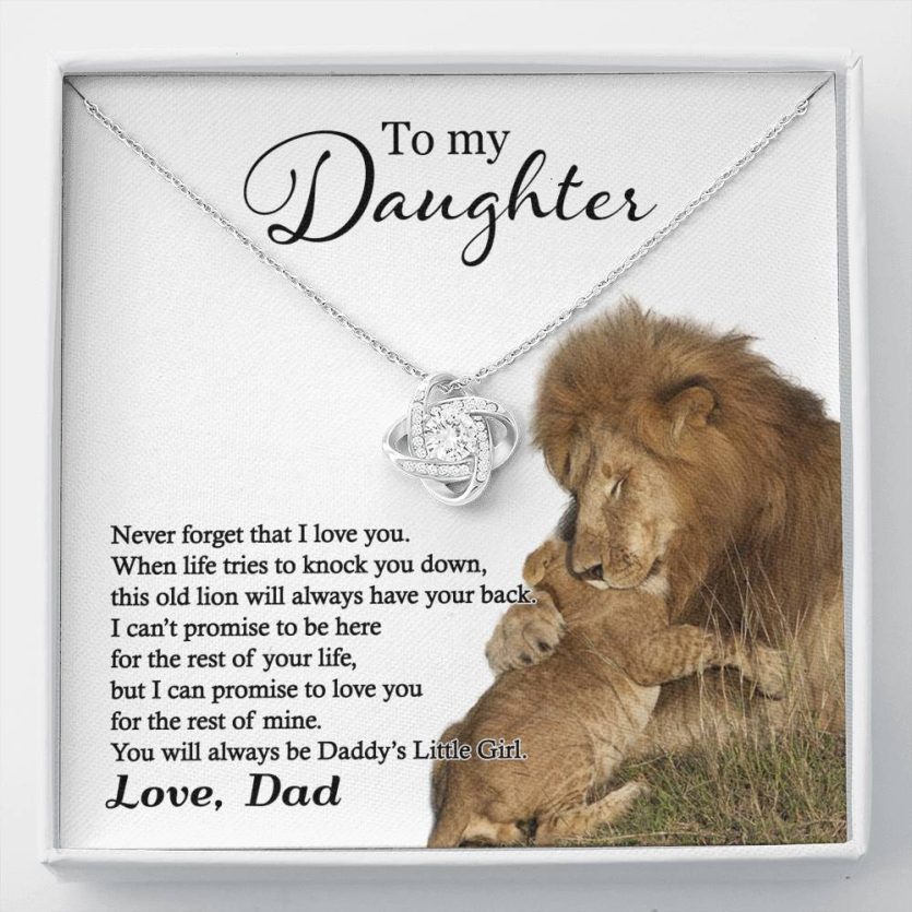 TO MY DAUGHTER - LOVE, DAD | Love Knot Necklace💓 - Image 1