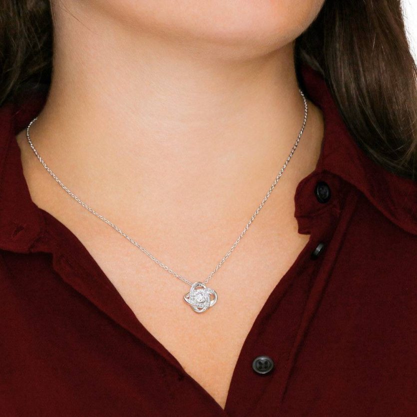 To My Dearest Daughter - Beautiful Chapters | Love Knot Necklace - Image 4