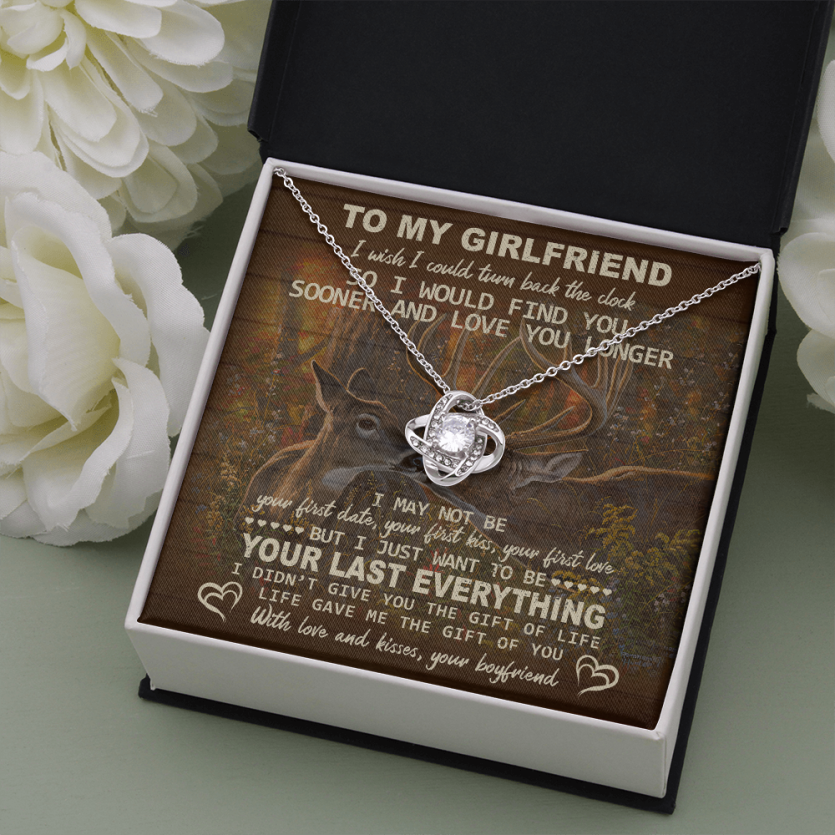 TO MY GIRLFRIEND - Heart Melt Message | Love Knot Necklace💓 - Image 3
