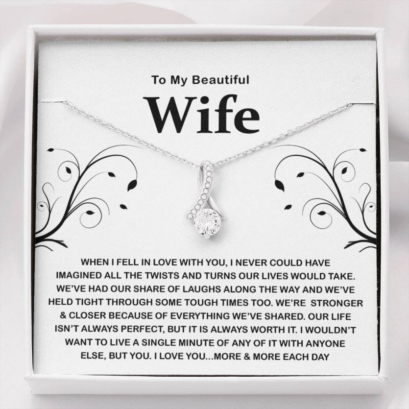 TO MY BEAUTIFUL WIFE - Heart Melt Message | Alluring necklace❤️ - Image 1