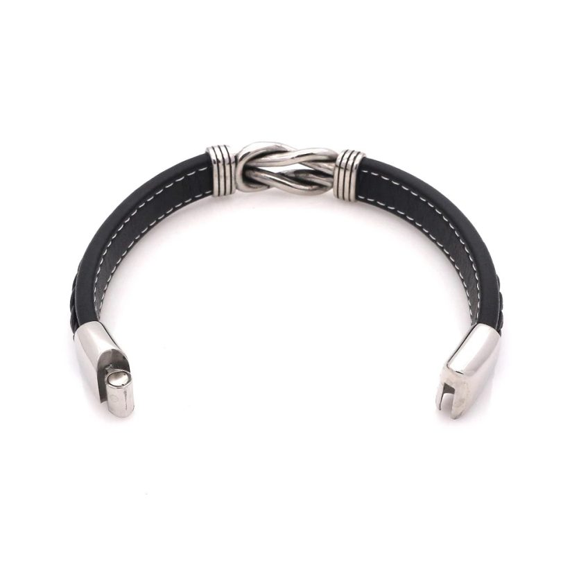 “Mother And Son Forever Linked Together" Braided Leather Bracelet - Image 3