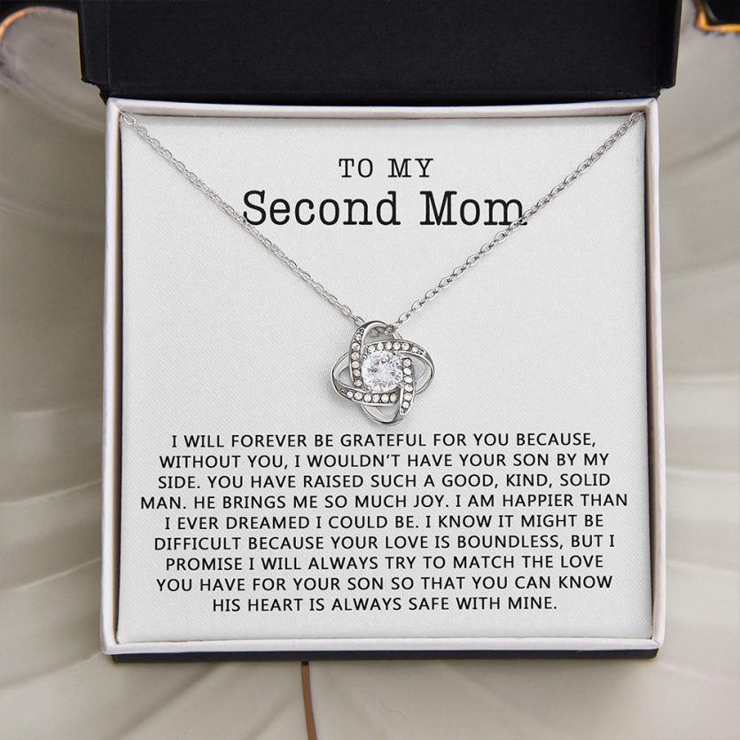 To My Second Mom | Love Knot Necklace - Image 1