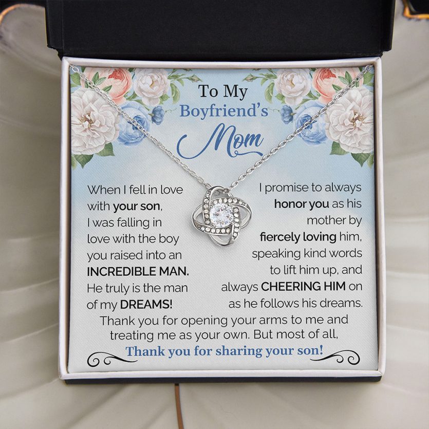 To My Boyfriend's Mom | Love Knot Necklace - Image 1