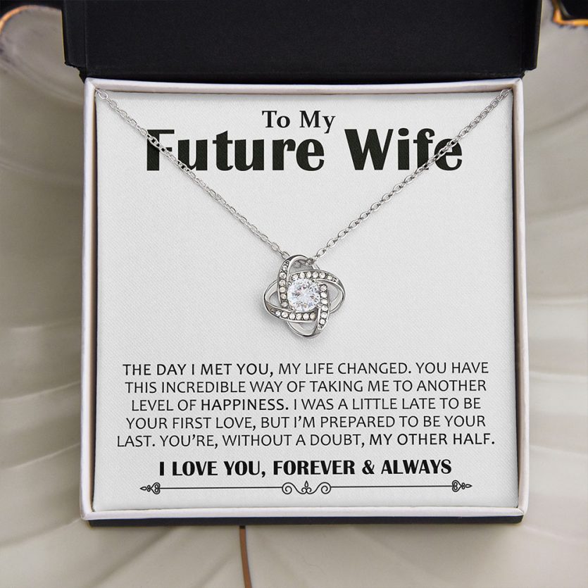 To My Future Wife | Love Knot Necklace - Image 1