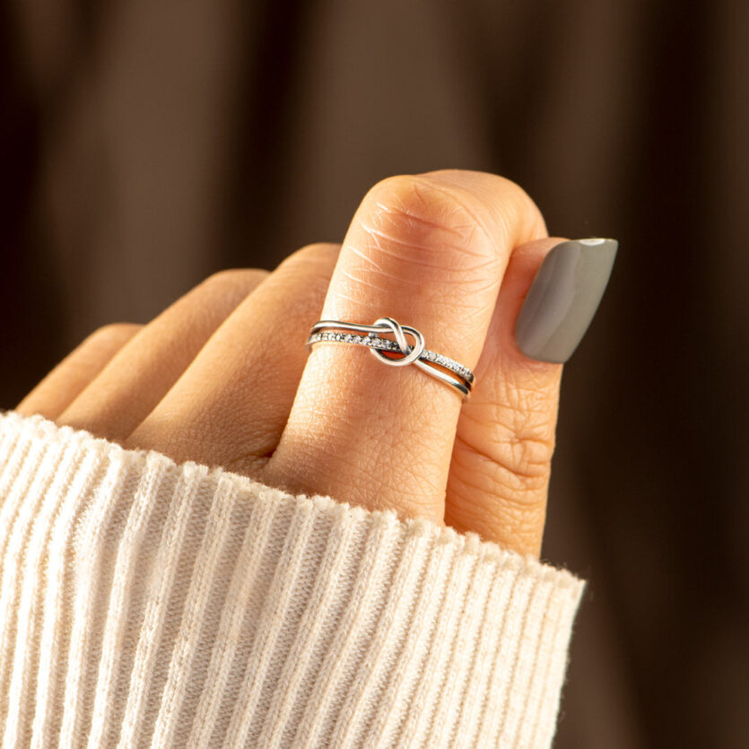 Double Band Knot Ring 4 1