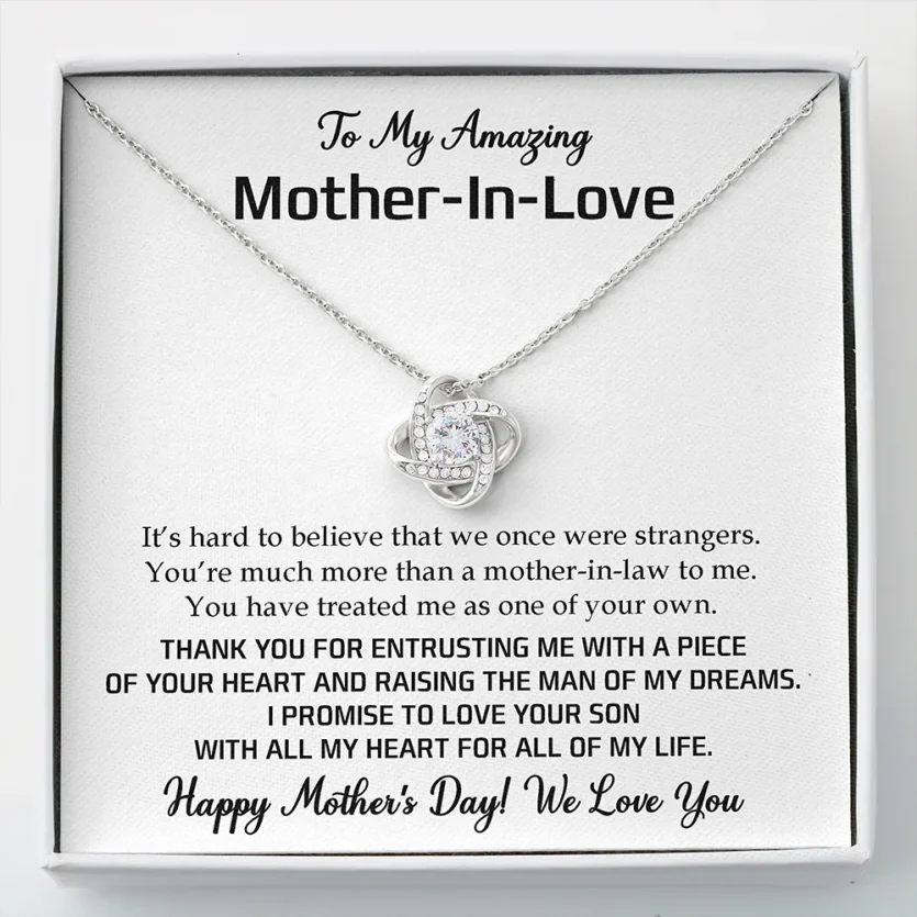 To My Amazing Mother-In-Love | Love Knot Necklace - Image 1
