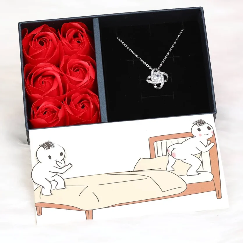 Love Knot Necklace | Love Your Butt Slider Card - Image 1