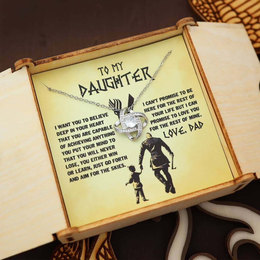 To My Daughter | Love Knot Necklace | Viking Box - Image 3
