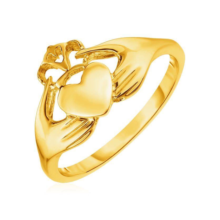 14k Yellow Gold Claddagh Ring(1.60 mm) - Image 1