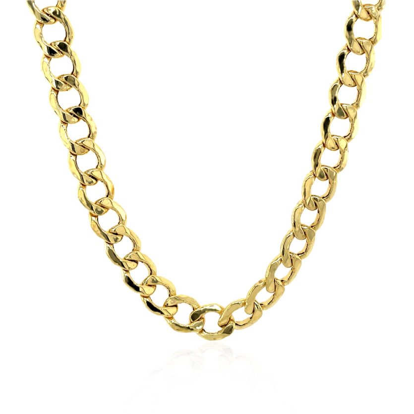 14k Yellow Gold Curb Chain (6.20 mm) - Image 5