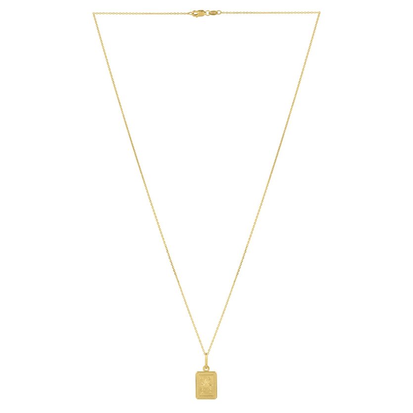 Sun and Stars Necklace in 14K Yellow Gold - Image 2