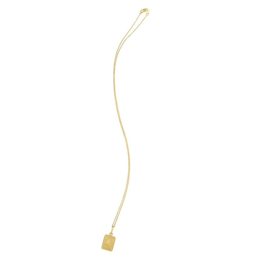 Sun and Stars Necklace in 14K Yellow Gold - Image 3