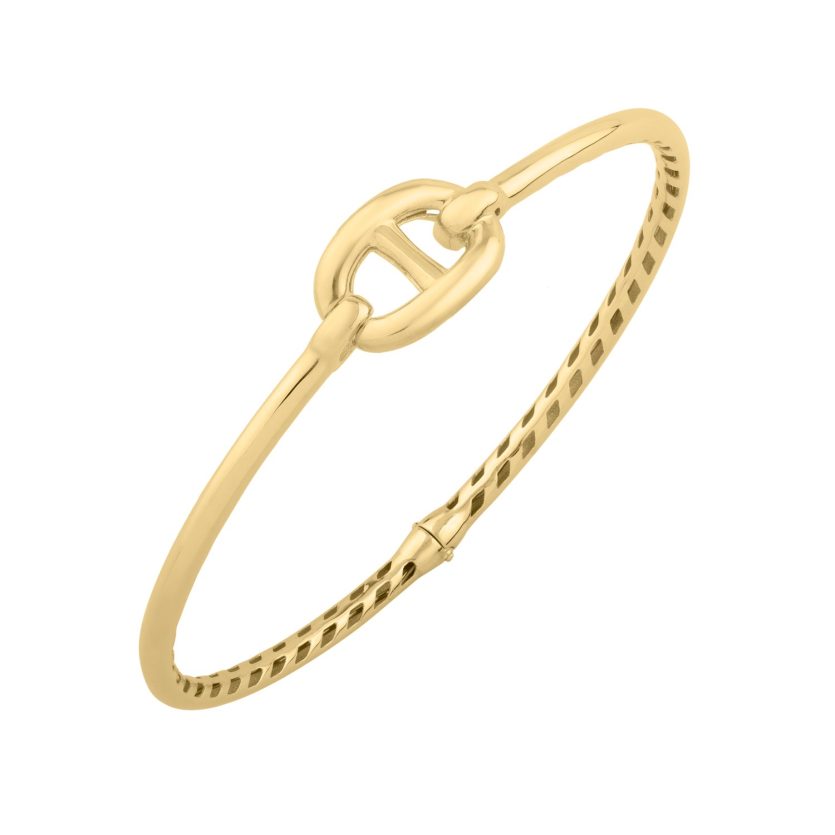 Single Mariner Link Bangle in 14K Yellow Gold (12.00 mm) - Image 1