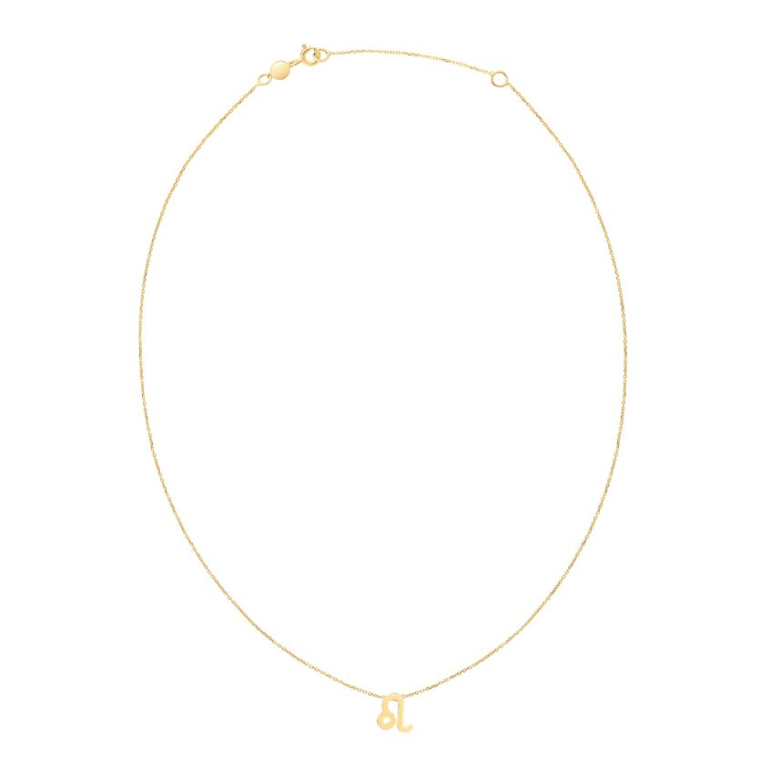 14K Yellow Gold Leo Necklace - Image 2