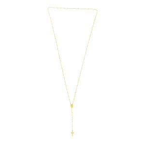 14k Yellow Gold Rosary Necklace