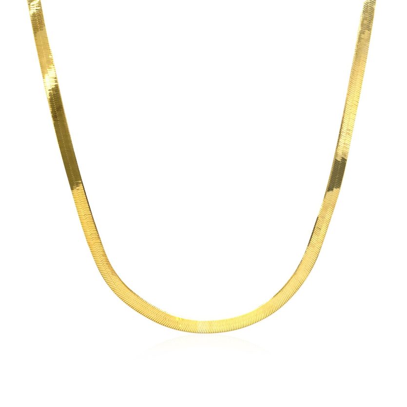 Imperial Herringbone Chain in 10k Yellow Gold (2.80 mm) - Image 3