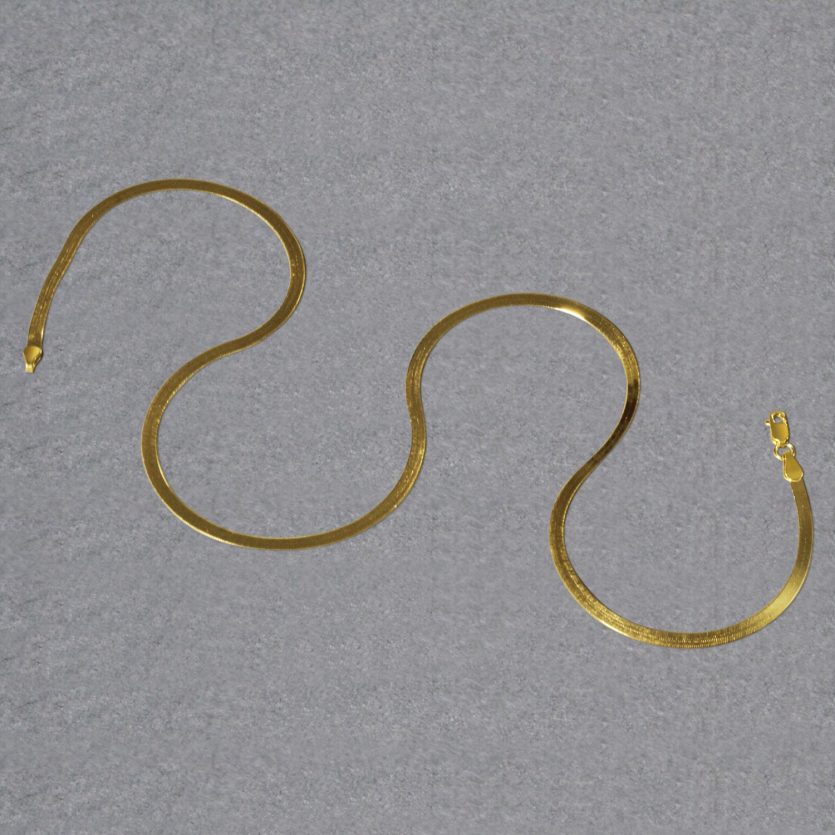 Imperial Herringbone Chain in 10k Yellow Gold (2.80 mm) - Image 6