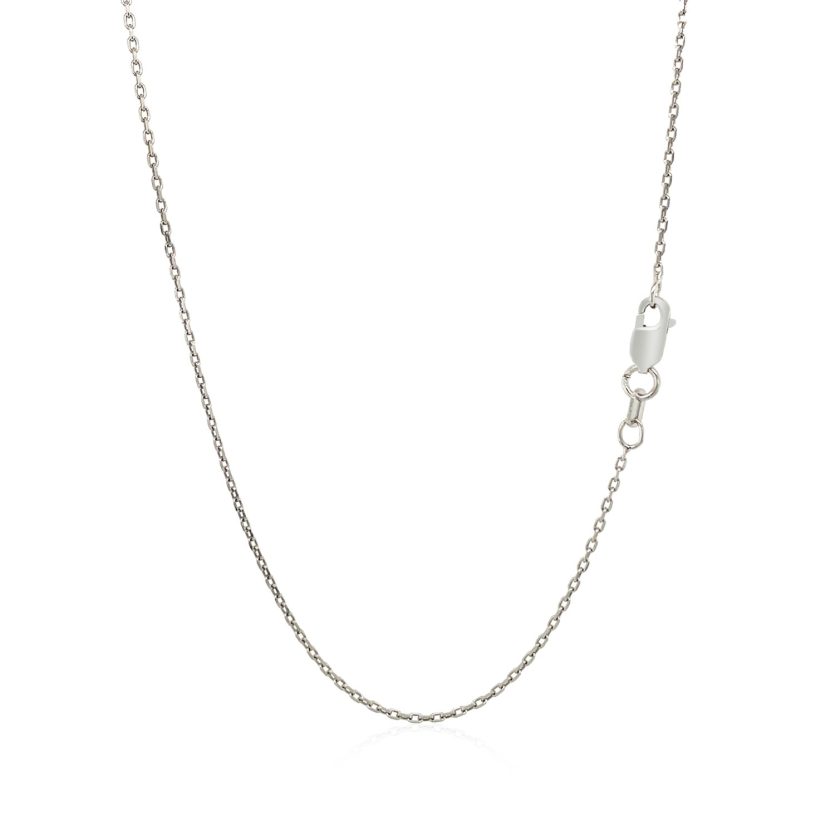 Open Heart Pendant with Diamonds in Sterling Silver - Image 3