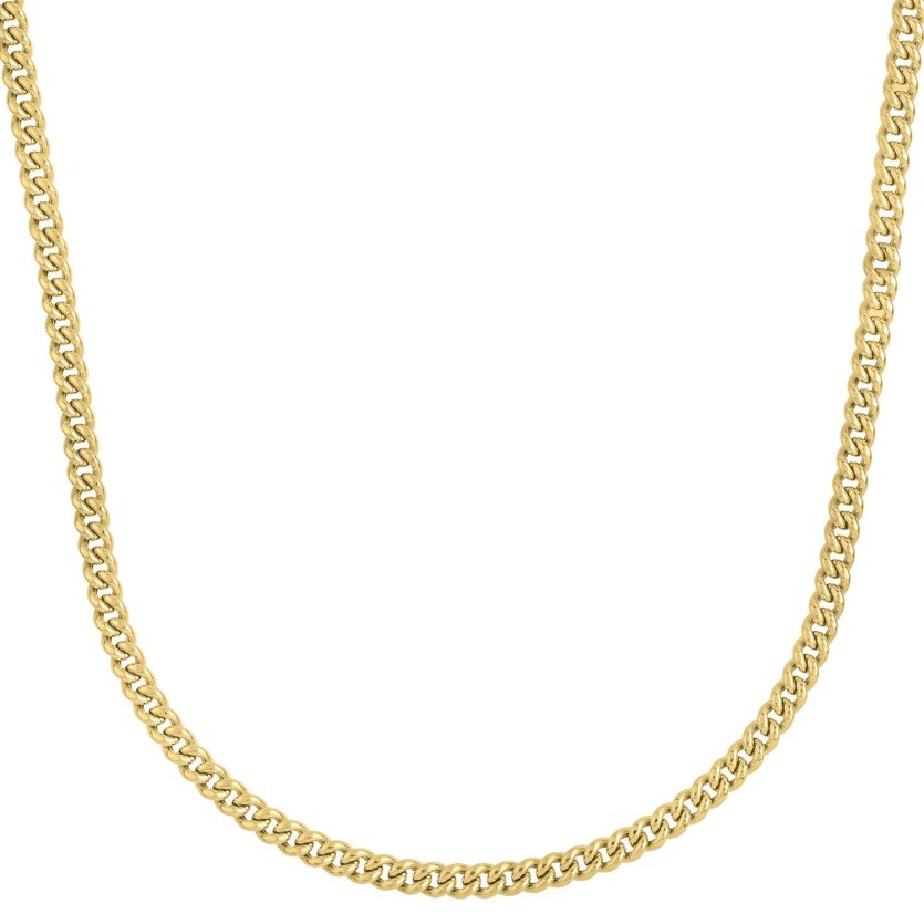 14k Yellow Gold Light Gourmette Chain (4.10 mm) - Image 2