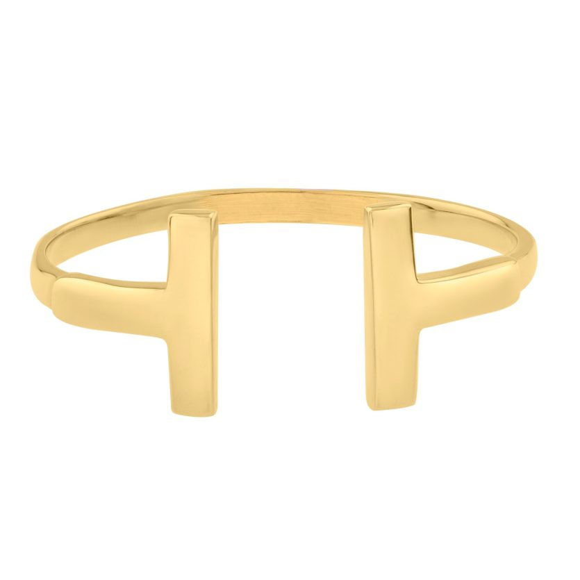 T Bar Ring in 14K Yellow Gold (1.50 mm) - Image 2
