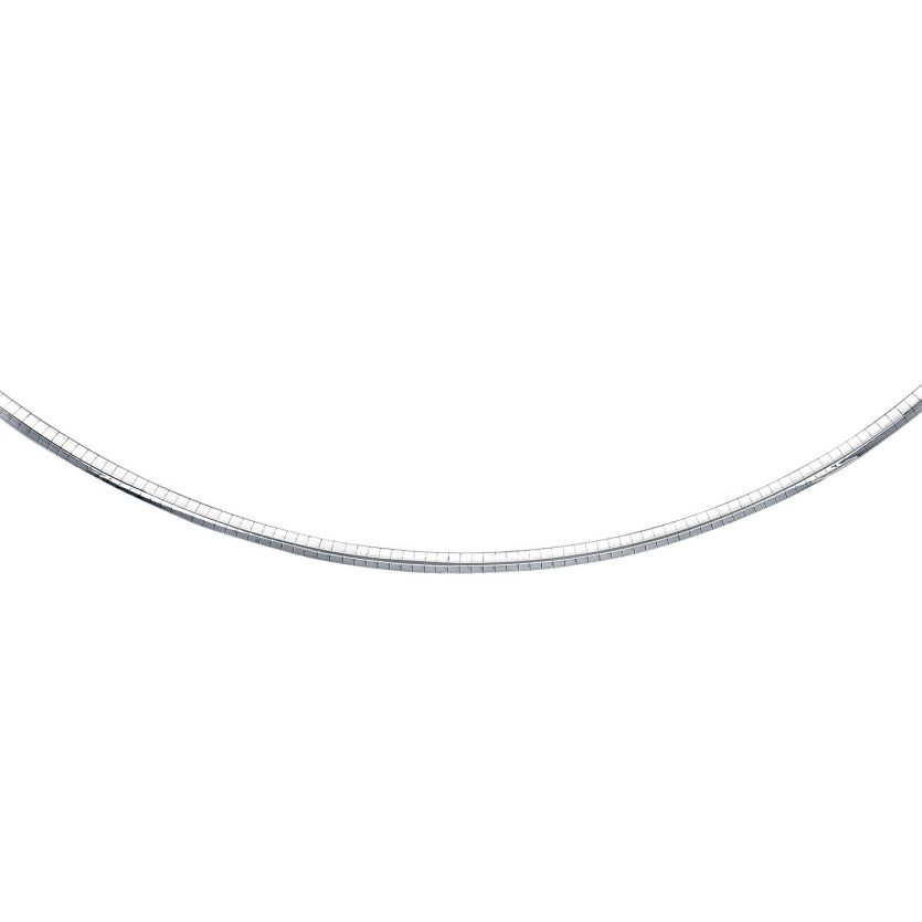Sterling Silver Classic Omega Chain Necklace (4.0mm) - Image 1