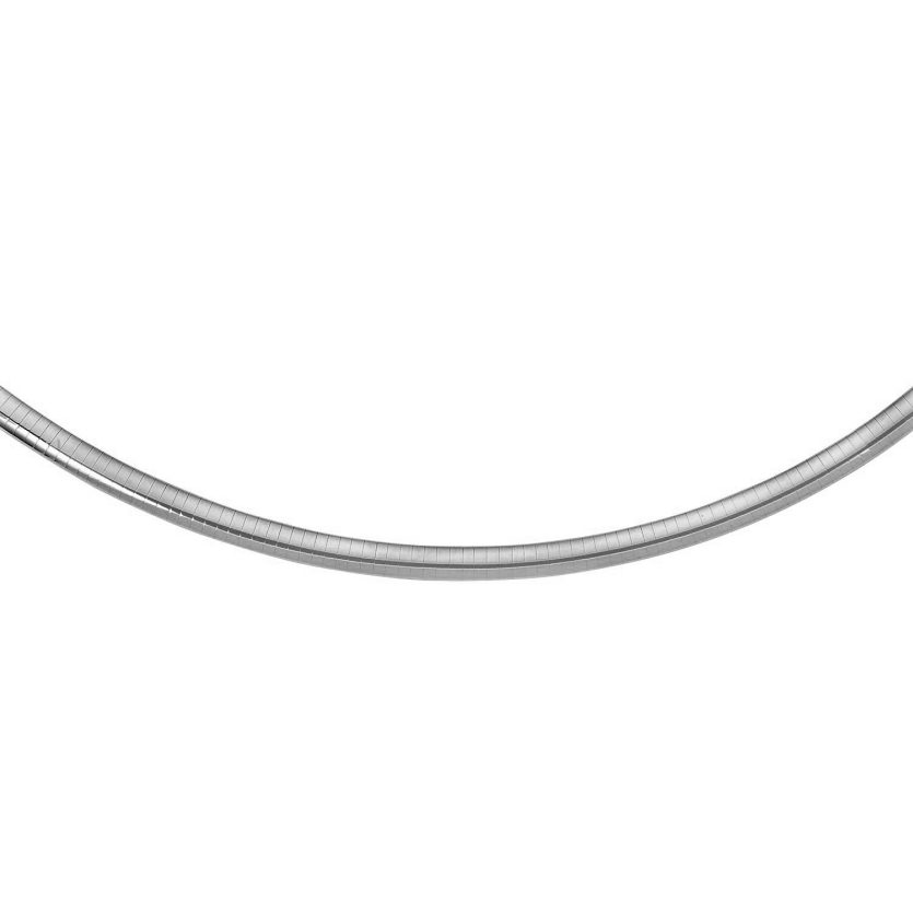 Sterling Silver Classic Omega Chain Necklace (6.0mm) - Image 1