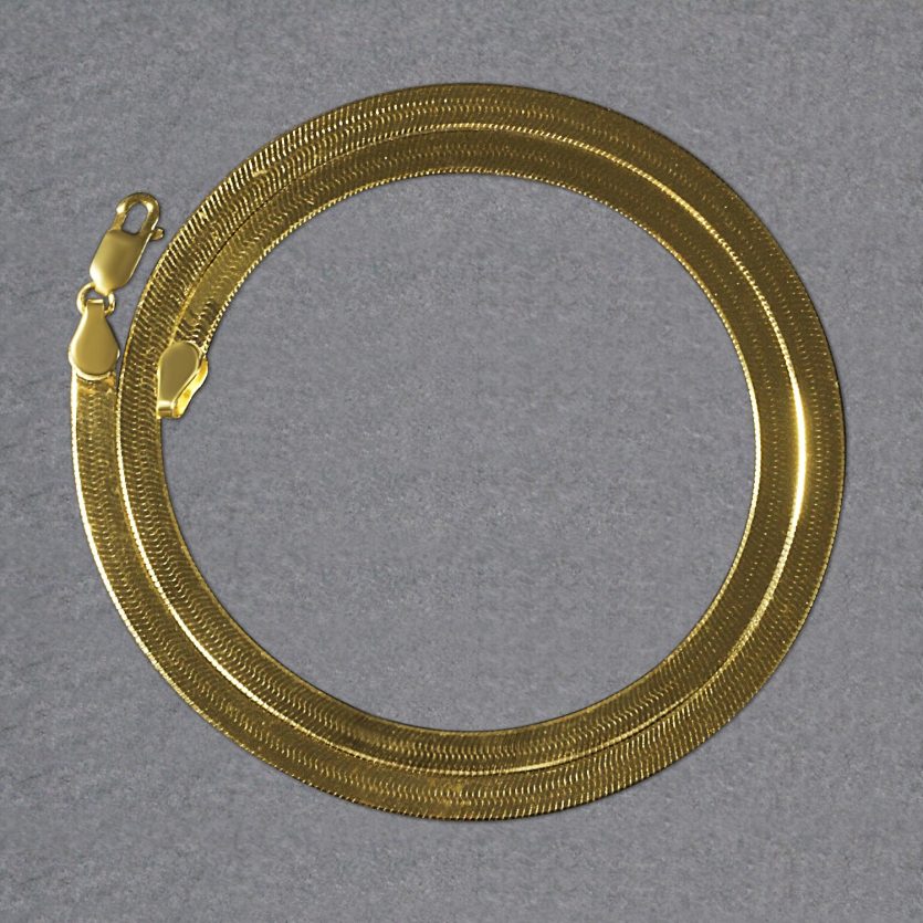 Imperial Herringbone Chain in 10k Yellow Gold (5.00 mm) - Image 5