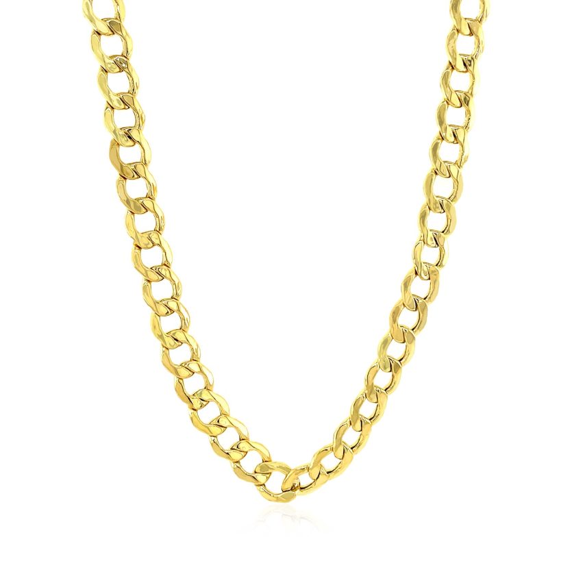 10k Yellow Gold Curb Chain (6.20 mm) - Image 5