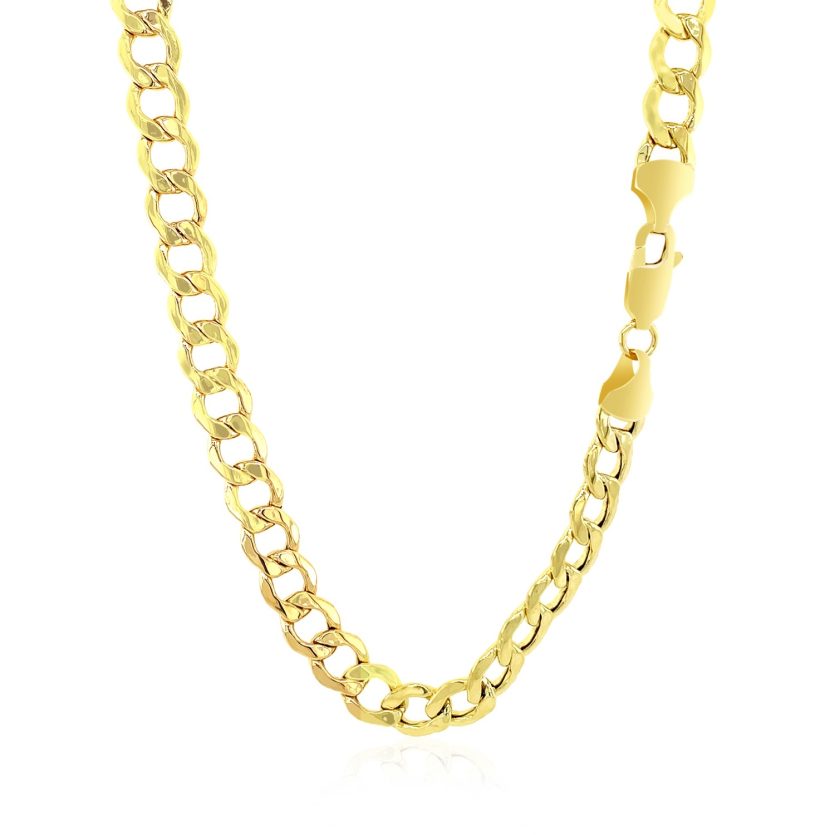10k Yellow Gold Curb Chain (6.20 mm) - Image 6
