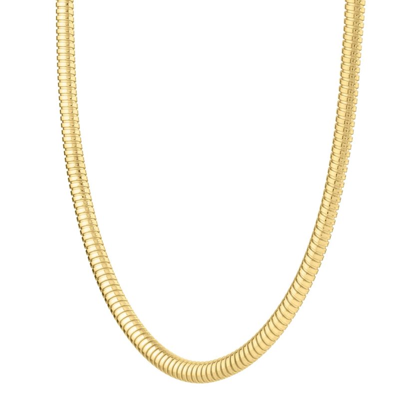 Tubogas Necklace in 14K Yellow Gold (5.00 mm) - Image 1
