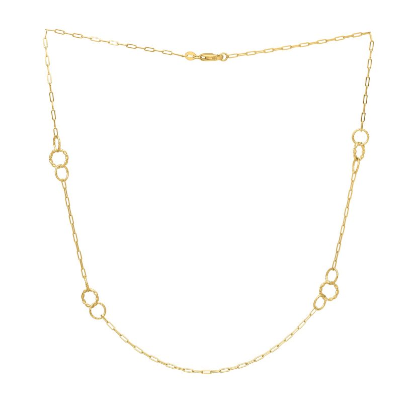 Twistted Link Necklace in 14K Yellow Gold - Image 2