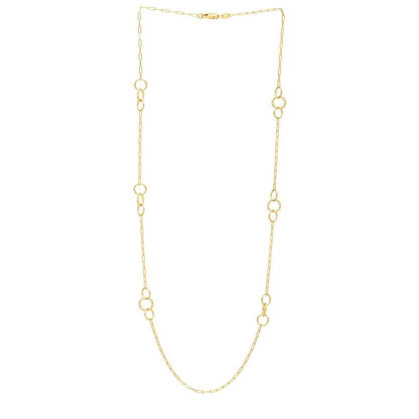 Twistted Link Necklace in 14K Yellow Gold - Image 3