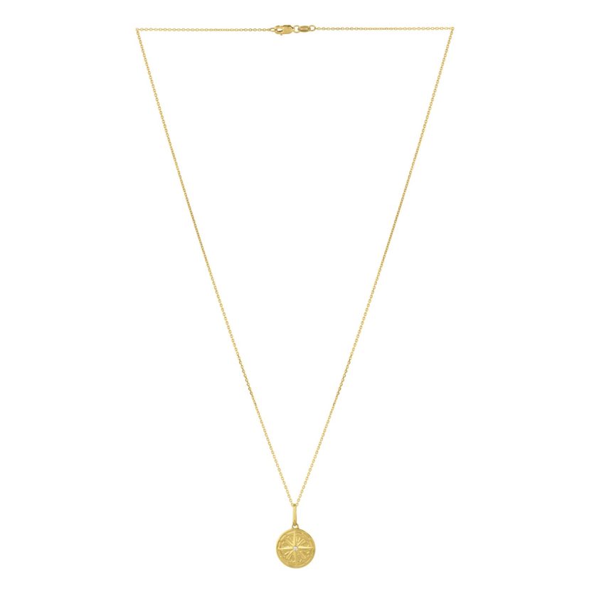 North Star Talisman Necklace in 14K Yellow Gold - Image 2