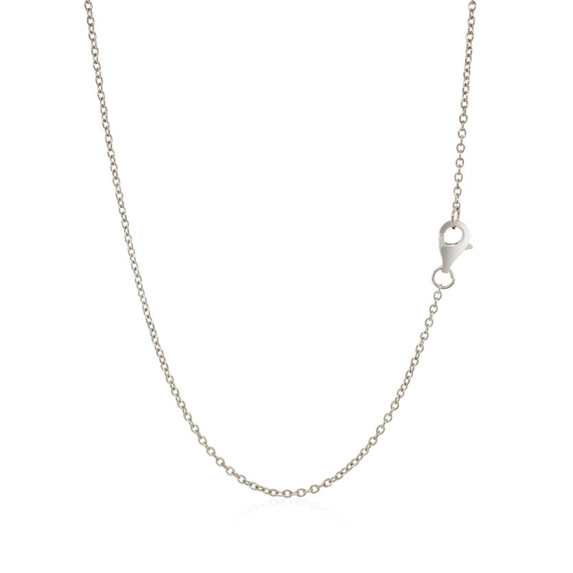 Sterling Silver Textured Angel Wing Necklace - Image 2