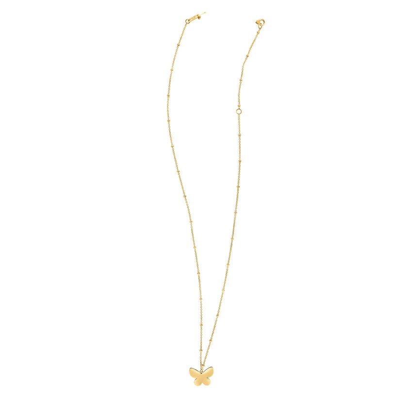 14k Yellow Gold Ppillon Butterfly Necklace - Image 2