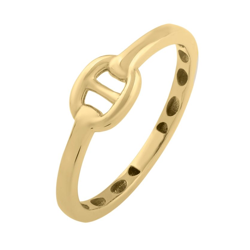 Mariner Link Style Ring in 14K Yellow Gold - Image 1