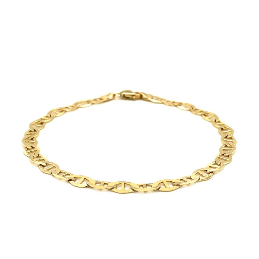 14k Yellow Gold Mariner Link Bracelet (5.10 mm) - Image 2