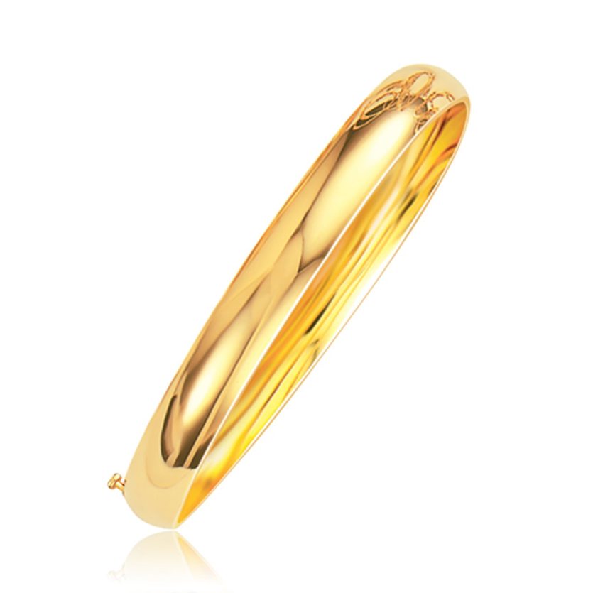 Classic Bangle in 14k Yellow Gold (8.00 mm) - Image 1