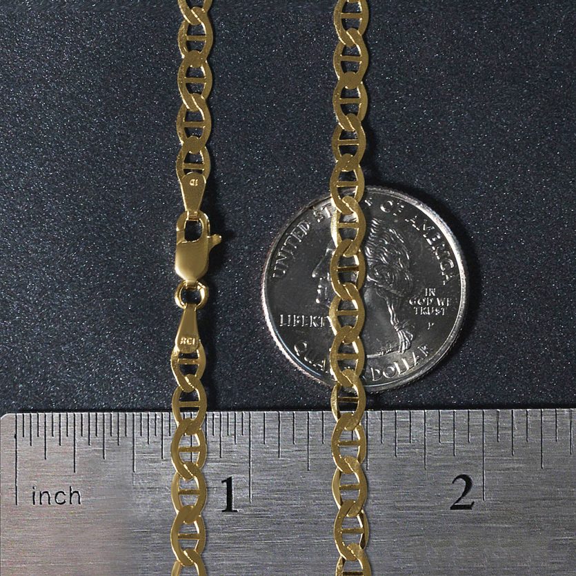10k Yellow Gold Mariner Link Chain (4.50 mm) - Image 6