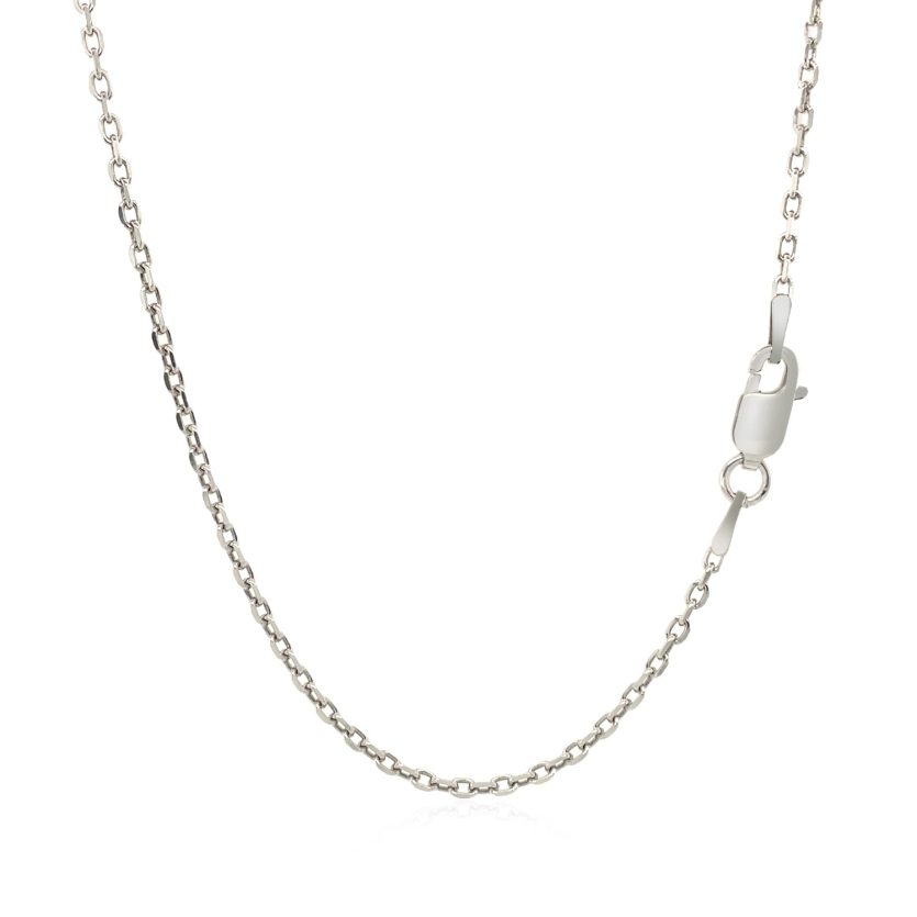 Sterling Silver Rhodium Plated Cable Chain (1.50 mm) - Image 3