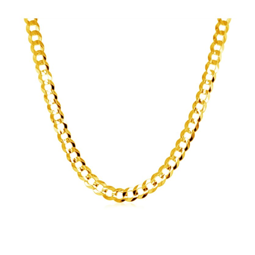 10k Yellow Gold Curb Chain (3.60 mm) - Image 2