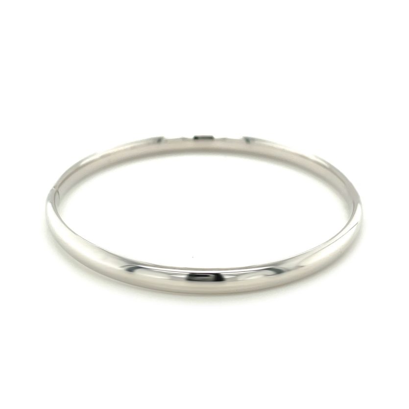 Classic Bangle in 14k White Gold (5.00 mm) - Image 2