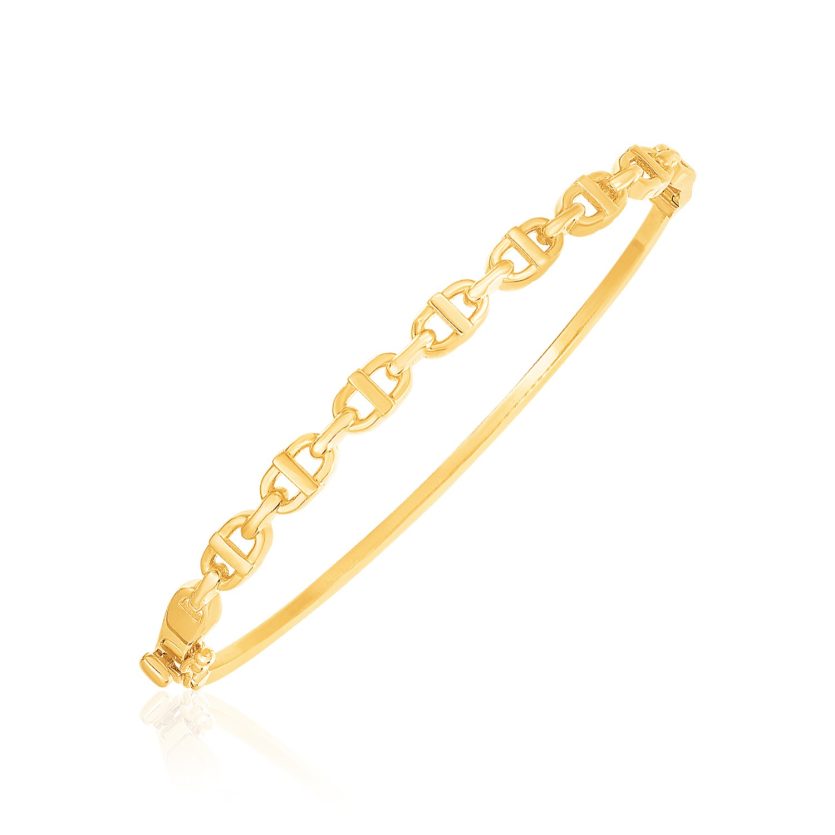 Multiple Links Mariner Bangle in 14K Yellow Gold - Image 1