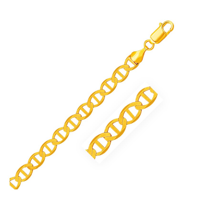 14k Yellow Gold Mariner Link Chain (6.30 mm) - Image 1