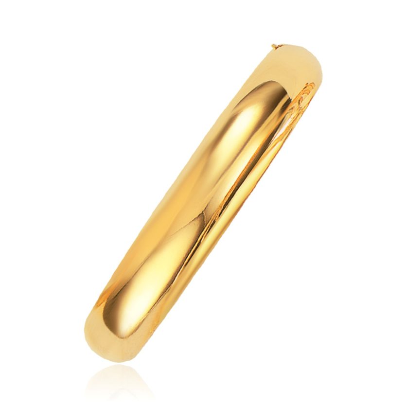 Classic Bangle in 14k Yellow Gold (10.00 mm) - Image 1