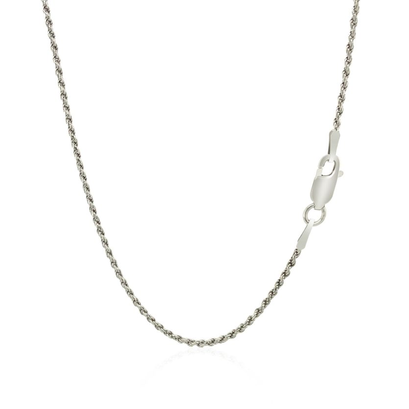 Sterling Silver Diamond Cut Rope Style Chain (1.40 mm) - Image 3