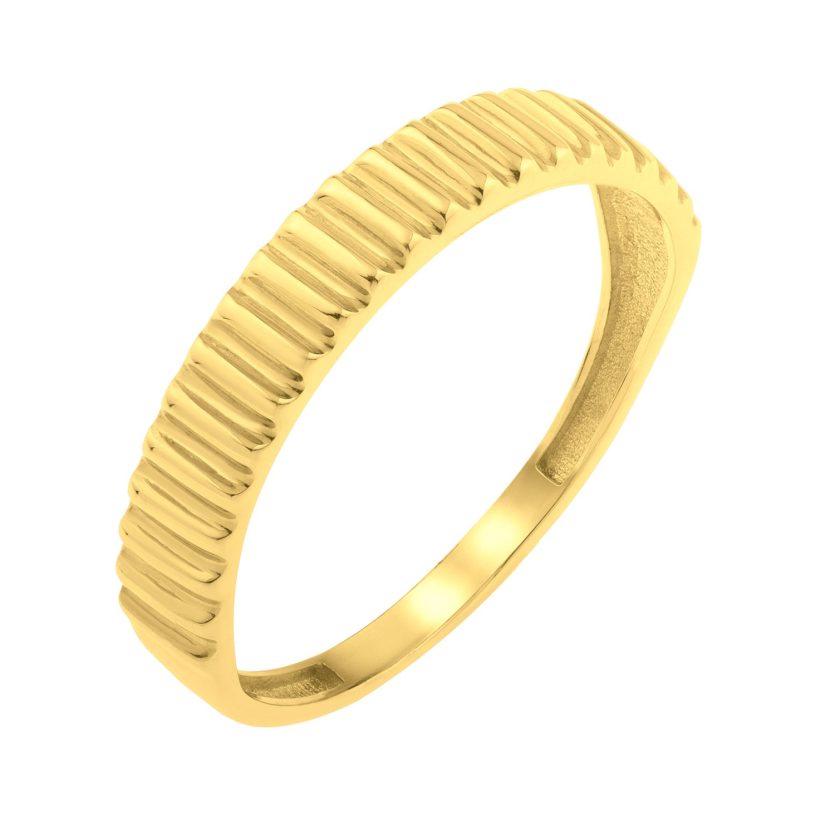 Graduated Ridge Ring in 14K Yellow Gold (1.80 mm) - Image 1