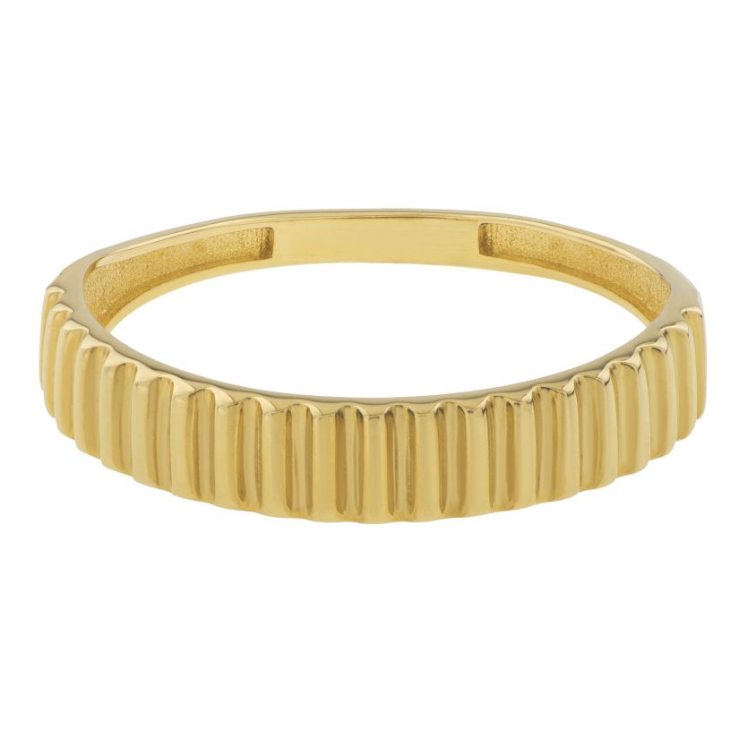 Graduated Ridge Ring in 14K Yellow Gold (1.80 mm) - Image 2