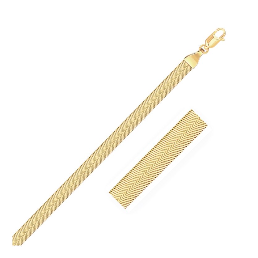 Imperial Herringbone Chain in 10k Yellow Gold (3.80 mm) - Image 1
